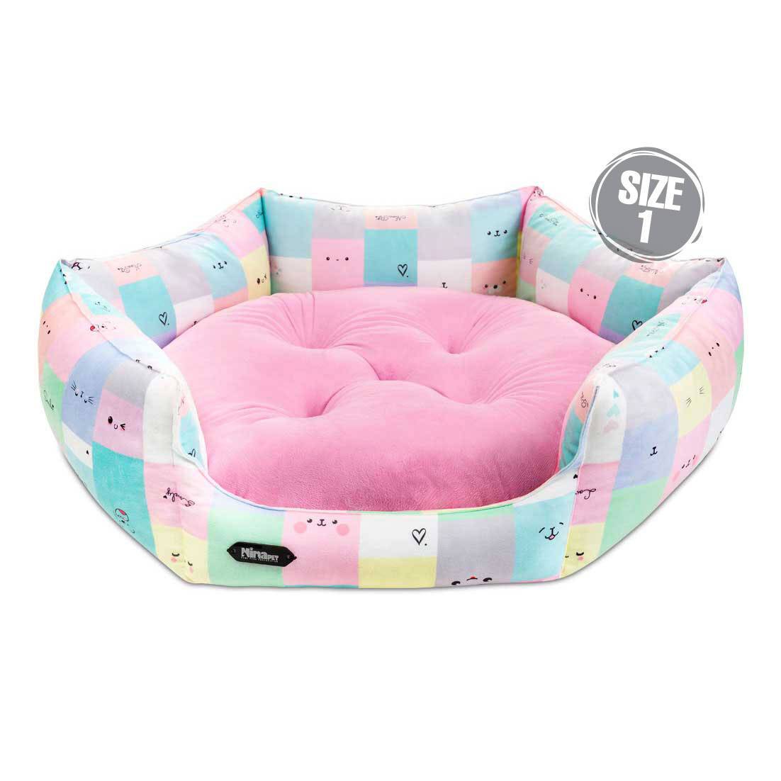 جای خواب 6 ضلعی صورتی سایز 1